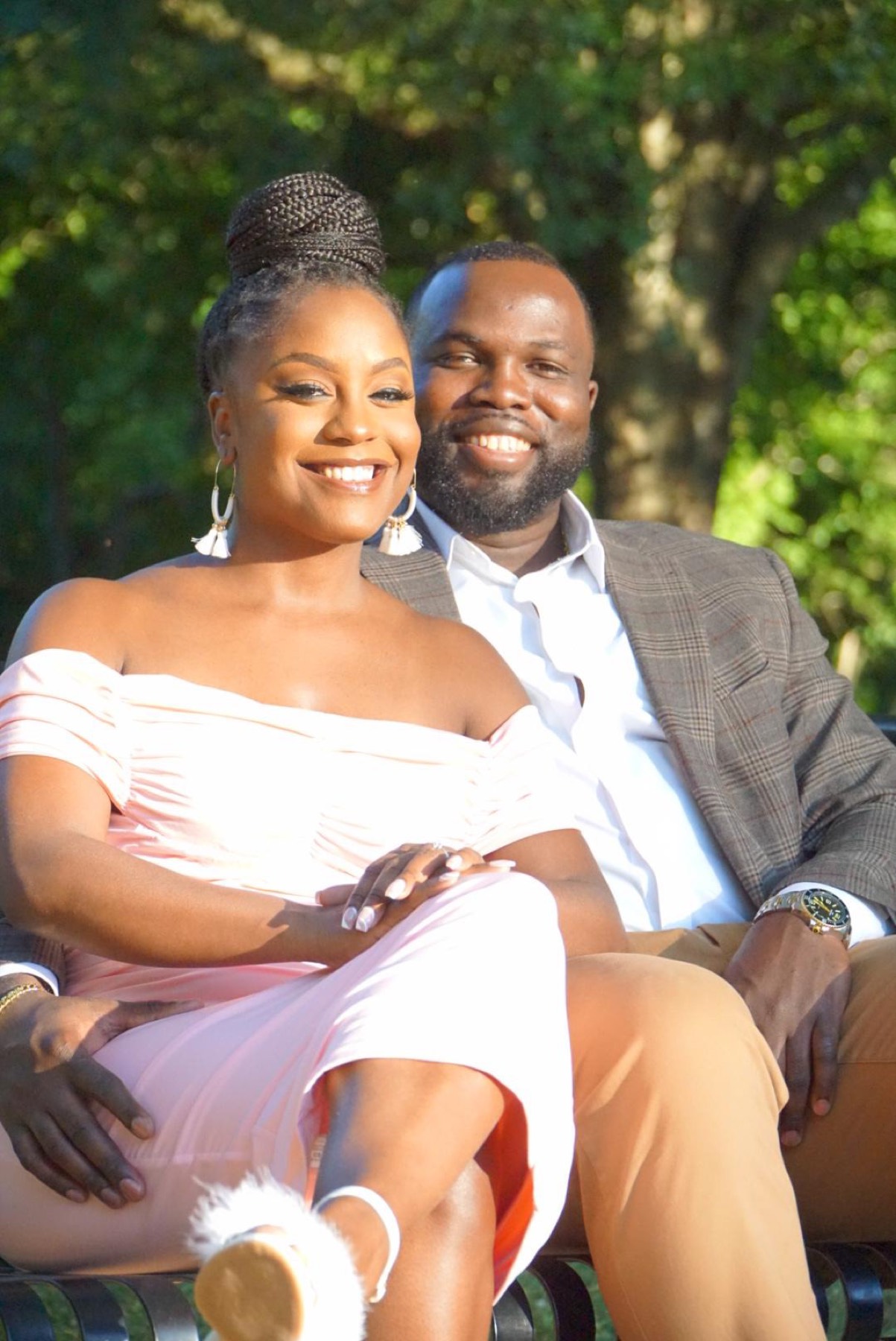 Couple portrait session outdoors