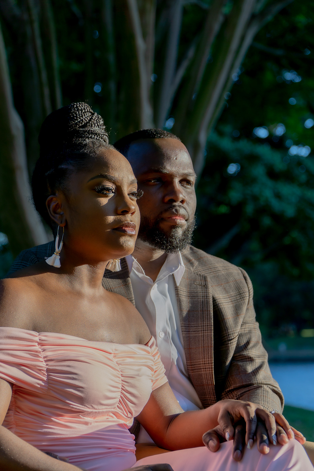 Couple close-up portrait